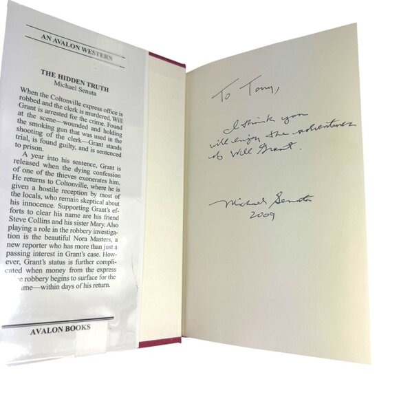 Michael Senuta Author Signed "The‎ Hidden Truth" Hardcover Avalon Western - Picture 2 of 5